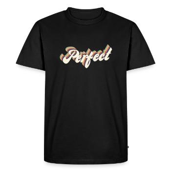 perfect vintage - Men's Premium Organic T-Shirt - black - Front - Nico (187cm)