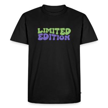 Édition limitée - T-shirt Premium bio Homme - noir - Devant - Nico (187cm)