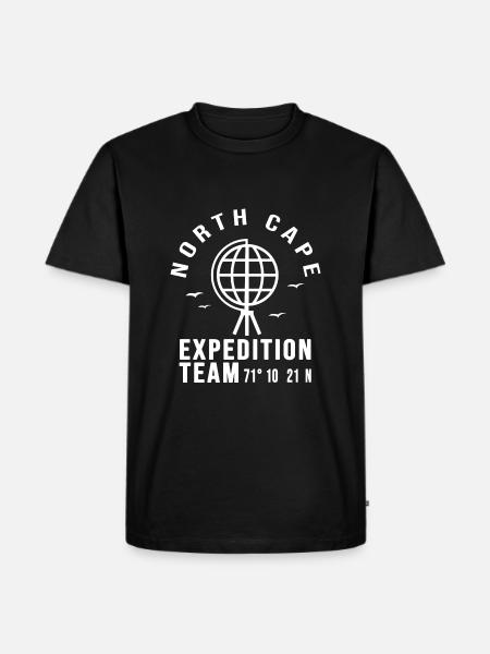 Nordkap - Männer Premium Bio T-Shirt - Schwarz