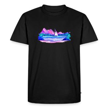 Sailing Sailing Sailing Sailing Sailboat - Men's Premium Organic T-Shirt - black - Front - Nico (187cm)