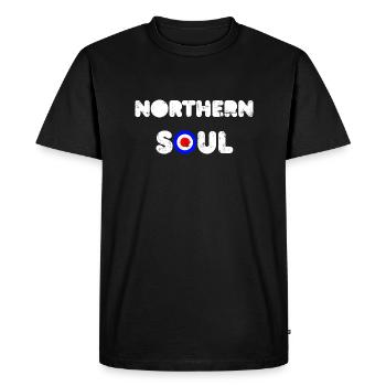 NORTHERN SOUL MINIMAL - Men's Premium Organic T-Shirt - black - Front - Nico (187cm)
