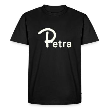 Petra - Men's Premium Organic T-Shirt - black - Front - Nico (187cm)
