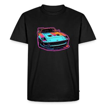 Voiture / Véhicule / Voiture de tourisme / Mobile / Ancienne / Conduite - T-shirt Premium bio Homme - noir - Devant - Nico (187cm)