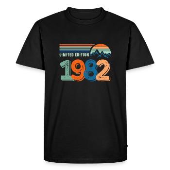 Limited edition 1982 - T-shirt Premium bio Homme - noir - Devant - Nico (187cm)