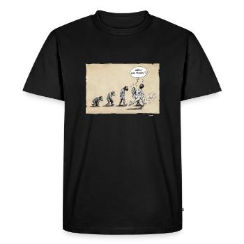 Homo personatus - T-shirt Premium bio Homme - noir - Devant - Nico (187cm)