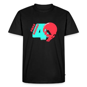 FR49 Pink Summer - T-shirt Premium bio Homme - noir - Devant - Nico (187cm)
