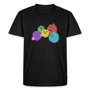 Bande de boule - T-shirt Premium bio Homme - noir - Devant - Nico (187cm)