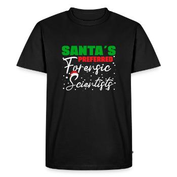 Santa's Preferred Forensic Psychologist Gift Idea - Men's Premium Organic T-Shirt - black - Front - Nico (187cm)