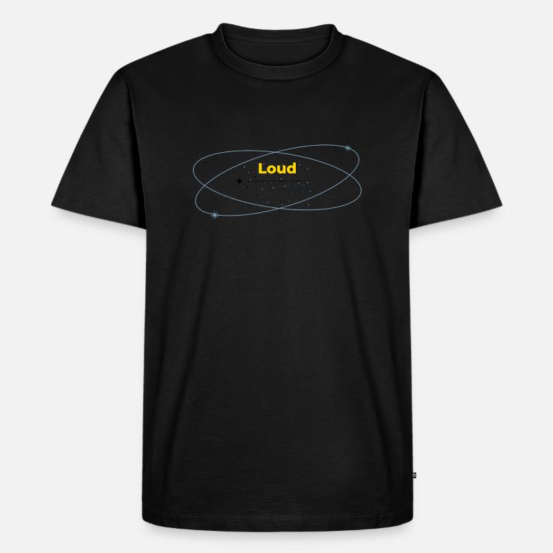 Loud in Silence helles Shirt - Männer Premium Bio T-Shirt - Schwarz