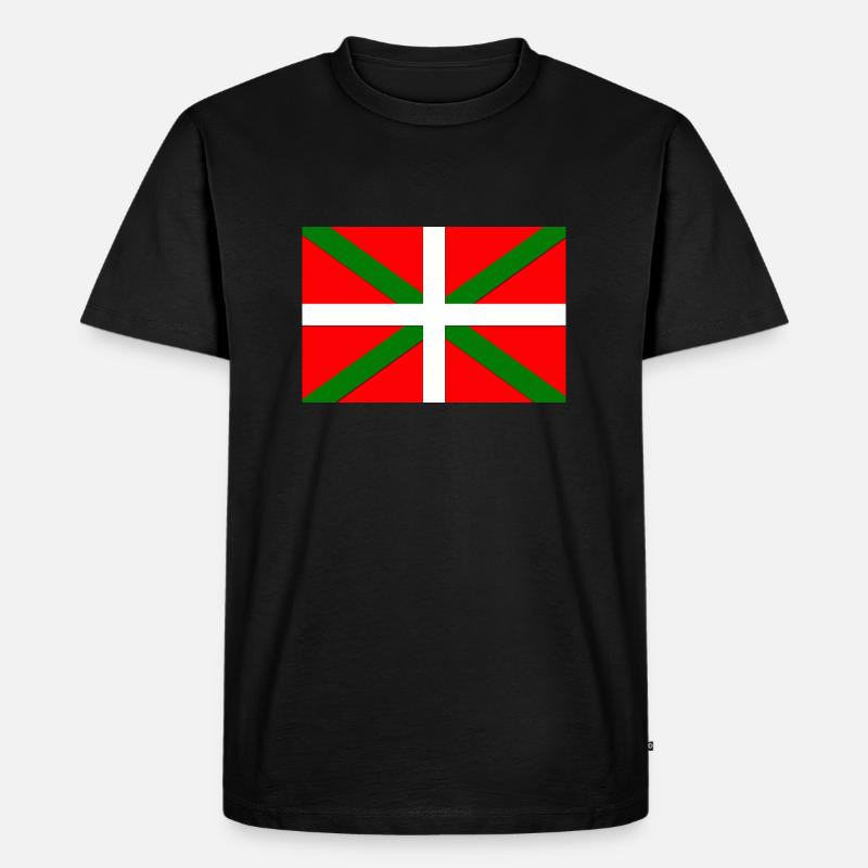 Drapeau Basque - T-shirt Premium bio Homme - noir