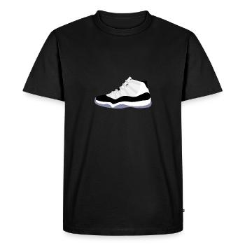 sneaker - Men's Premium Organic T-Shirt - black - Front - Nico (187cm)