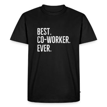 Meilleur collègue de tous les temps - T-shirt Premium bio Homme - noir - Devant - Nico (187cm)