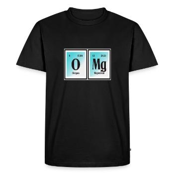OMG | Periodic Table of Elements - Men's Premium Organic T-Shirt - black - Front - Nico (187cm)
