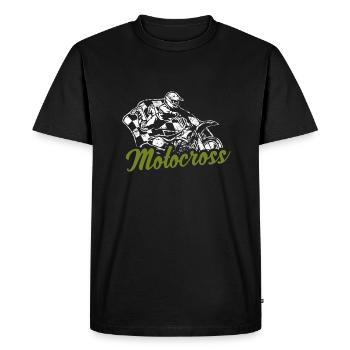 Motocross Dirtbike Dirt Bike Cross Rider Braap - Men's Premium Organic T-Shirt - black - Front - Nico (187cm)