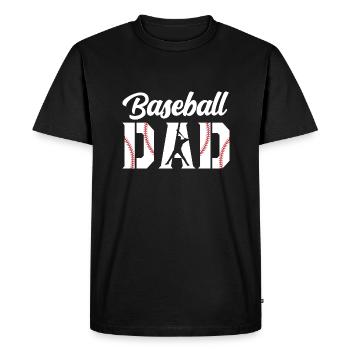 Baseball Dad Apparel Dad Baseball - T-shirt Premium bio Homme - noir - Devant - Nico (187cm)