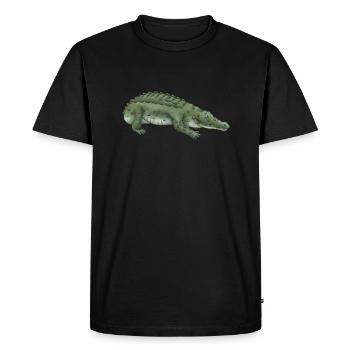 Crocodile - T-shirt Premium bio Homme - noir - Devant - Nico (187cm)