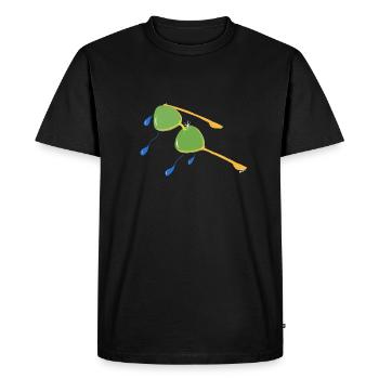 LUNETTES QUE JE NE POUVAIS PAS ACHETER QUAND J’ÉTAIS JEUNE v.Final - T-shirt Premium bio Homme - noir - Devant - Nico (187cm)