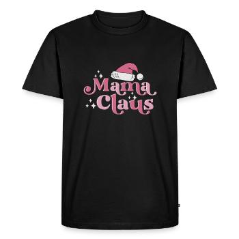 Maman Noël - T-shirt Premium bio Homme - noir - Devant - Nico (187cm)