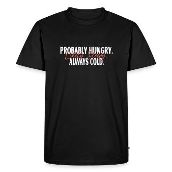 probably hungry likely sleepy always cold Vintage - T-shirt Premium bio Homme - noir - Devant - Nico (187cm)