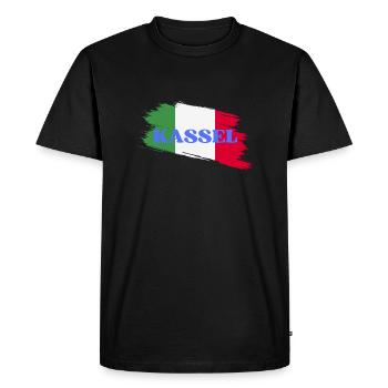 Kassel - T-shirt Premium bio Homme - noir - Devant - Nico (187cm)