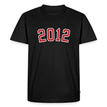 Année de naissance sport 2012 - T-shirt Premium bio Homme - noir - Devant - Nico (187cm)