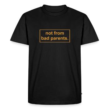 pas de mauvais parents - T-shirt Premium bio Homme - noir - Devant - Nico (187cm)