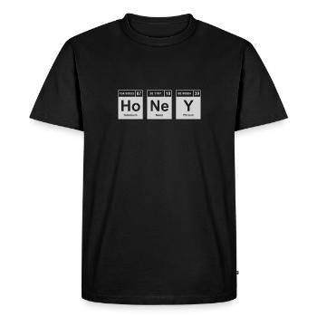 Éléments du tableau périodique des abeilles - T-shirt Premium bio Homme - noir - Devant - Nico (187cm)
