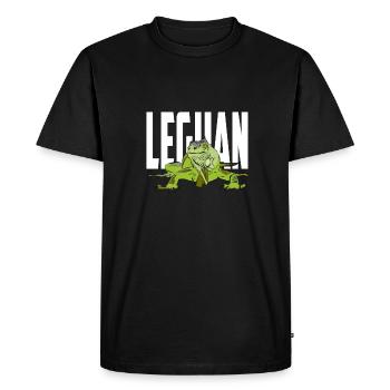 Iguane Iguana - T-shirt Premium bio Homme - noir - Devant - Nico (187cm)