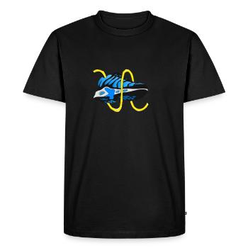 Sneaker Blue Hypebeast shoe design graphic - Men's Premium Organic T-Shirt - black - Front - Nico (187cm)