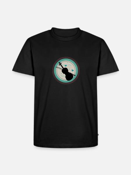 violon - T-shirt Premium bio Homme - noir