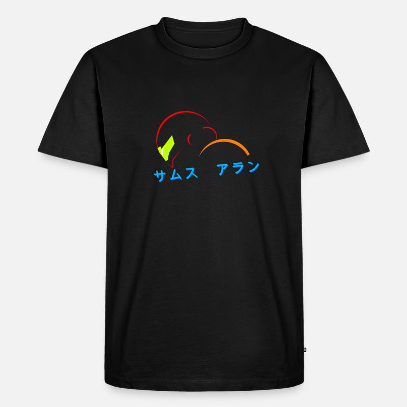 aran - Männer Premium Bio T-Shirt - Schwarz