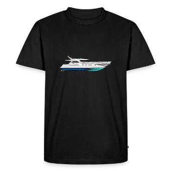 Fast boat - Men's Premium Organic T-Shirt - black - Front - Nico (187cm)