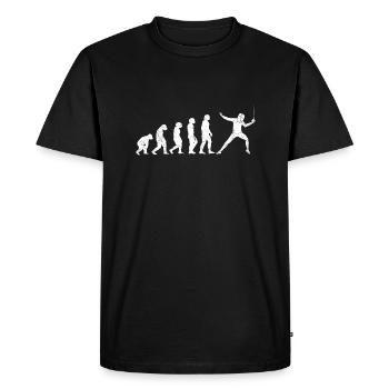 Fencing Evolution Fencing Development Ecology - Men's Premium Organic T-Shirt - black - Front - Nico (187cm)