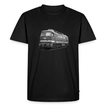 Locomotive série 130 Reichsbahn Borgatrommel - T-shirt Premium bio Homme - noir - Devant - Nico (187cm)