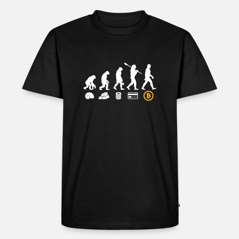 Évolution de l’argent Bitcoin - T-shirt Premium bio Homme - noir