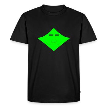 Cute alien face - Men's Premium Organic T-Shirt - black - Front - Nico (187cm)