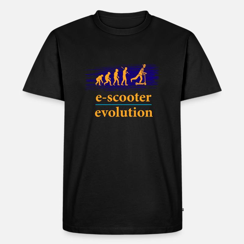 E-Scooter E-Roller Scooter - Männer Premium Bio T-Shirt - Schwarz