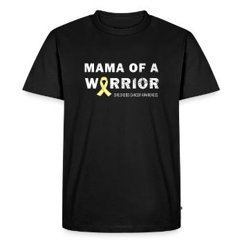 Mama of a Warrior Childhood Cancer - T-shirt Premium bio Homme - noir - Devant - Nico (187cm)