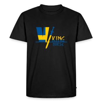 Viking Suède - T-shirt Premium bio Homme - noir - Devant - Nico (187cm)