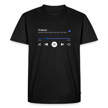 Trance - Men's Premium Organic T-Shirt - black - Front - Nico (187cm)