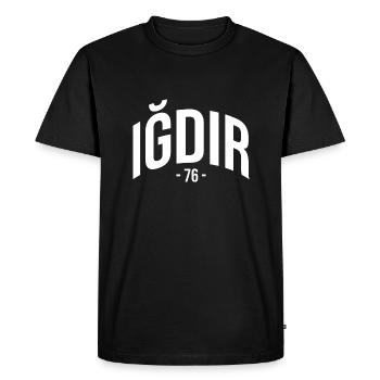 Igdir 76 Turquie Turquie Turquie Cadeau Igdirli TR - T-shirt Premium bio Homme - noir - Devant - Nico (187cm)
