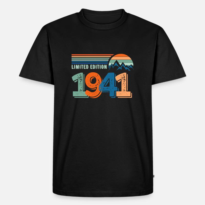 Limitierte Auflage 1941 - Männer Premium Bio T-Shirt - Schwarz