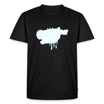 Grand-père Deluxe Meilleur grand-père Grand-père Amour Grand-père Logo de grand-père - T-shirt Premium bio Homme - noir - Devant - Nico (187cm)