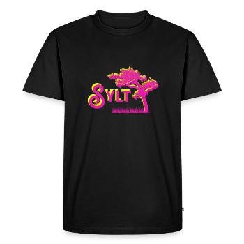 Sylt - T-shirt Premium bio Homme - noir - Devant - Nico (187cm)
