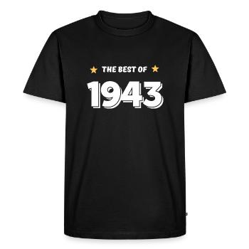 Best of 1943 - Men's Premium Organic T-Shirt - black - Front - Nico (187cm)