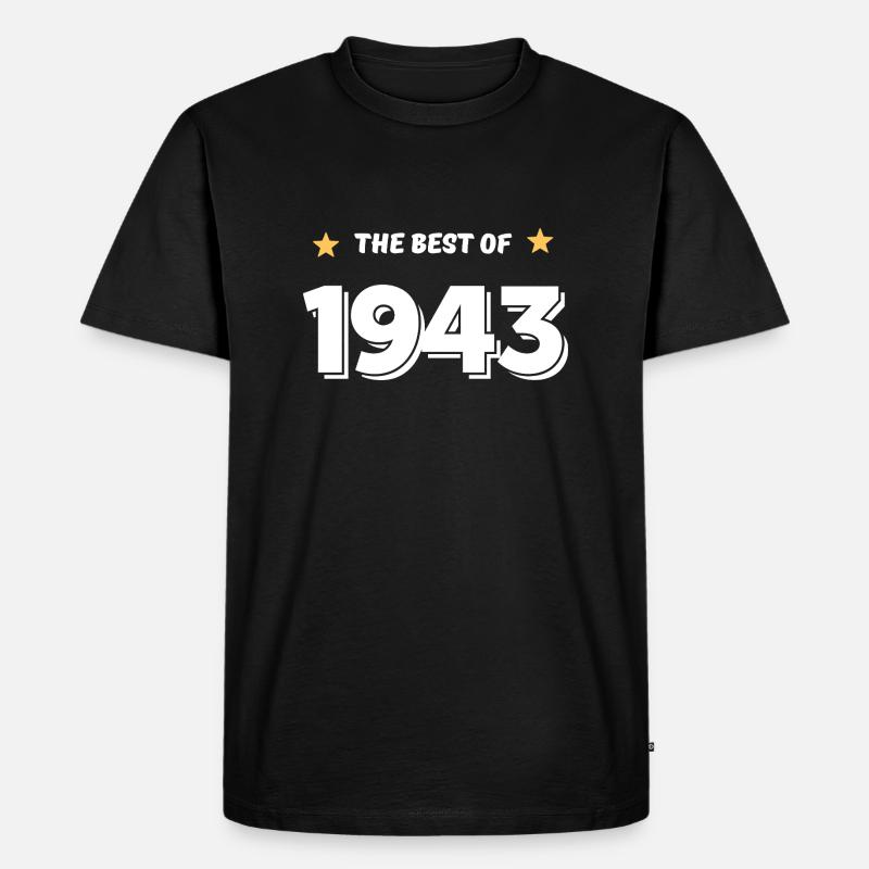 Das Beste von 1943 - Männer Premium Bio T-Shirt - Schwarz