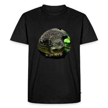 Fishing Friends - Men's Premium Organic T-Shirt - black - Front - Nico (187cm)