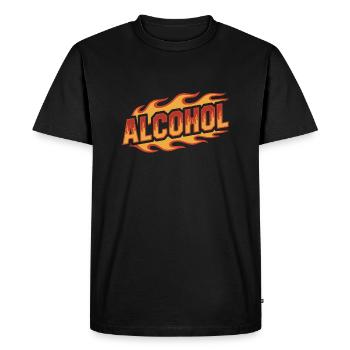 Alcool - Cool Drinking Logo - T-shirt Premium bio Homme - noir - Devant - Nico (187cm)