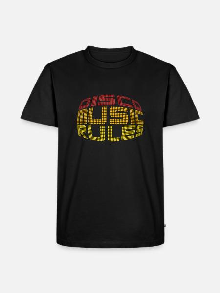 Disco Music Rules - Men's Premium Organic T-Shirt - black