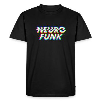 Neurofunk 4 - Men's Premium Organic T-Shirt - black - Front - Nico (187cm)